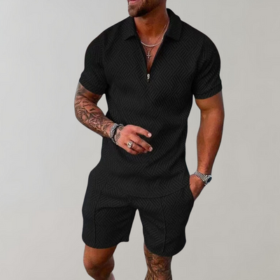 Modern Polo and Shorts Set