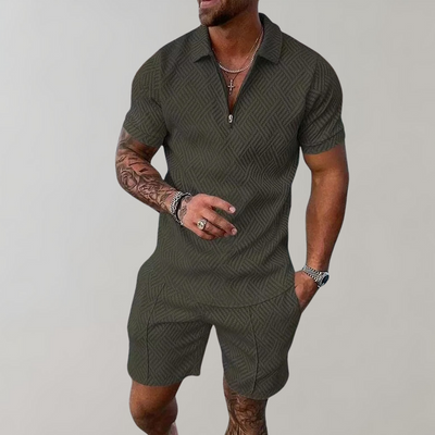 Modern Polo and Shorts Set