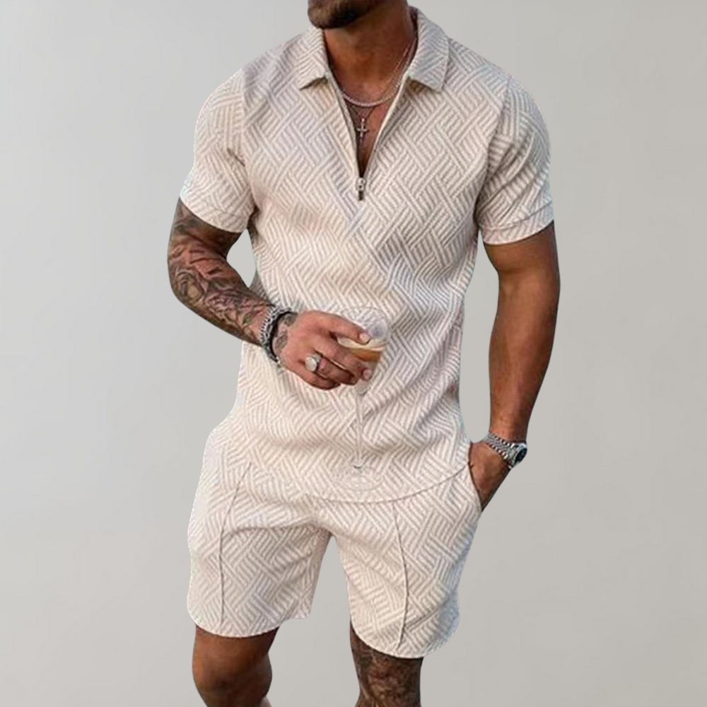 Modern Polo and Shorts Set