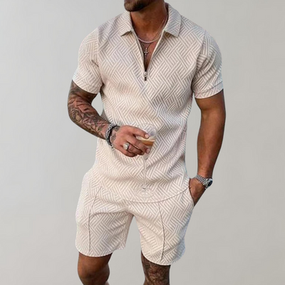 Modern Polo and Shorts Set