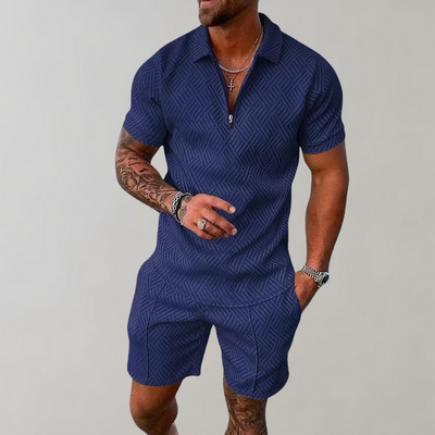 Modern Polo and Shorts Set