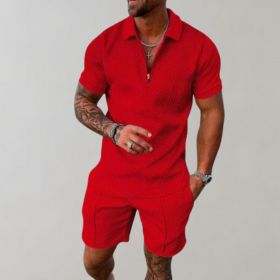 Modern Polo and Shorts Set