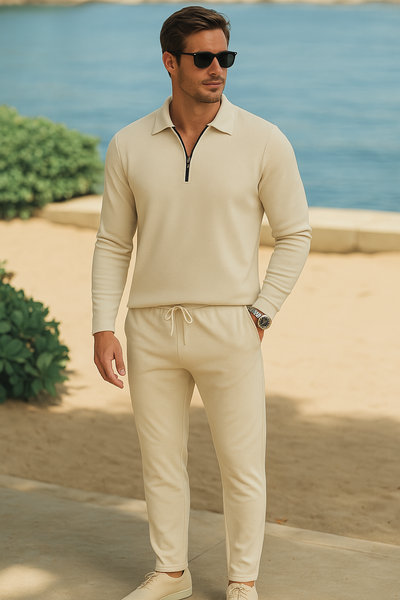 Casual Minimalist Style Tracksuit