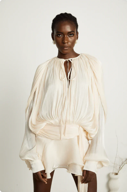 Long Sleeve Ruffle Women's Mini Dress