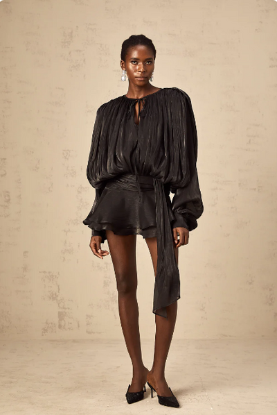 Long Sleeve Ruffle Women's Mini Dress