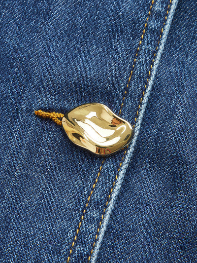 Belted Women's Denim Dress