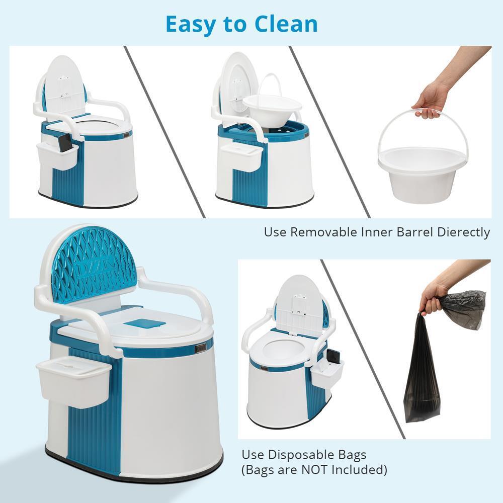 Portable Toilet for Indoor Outdoor Use