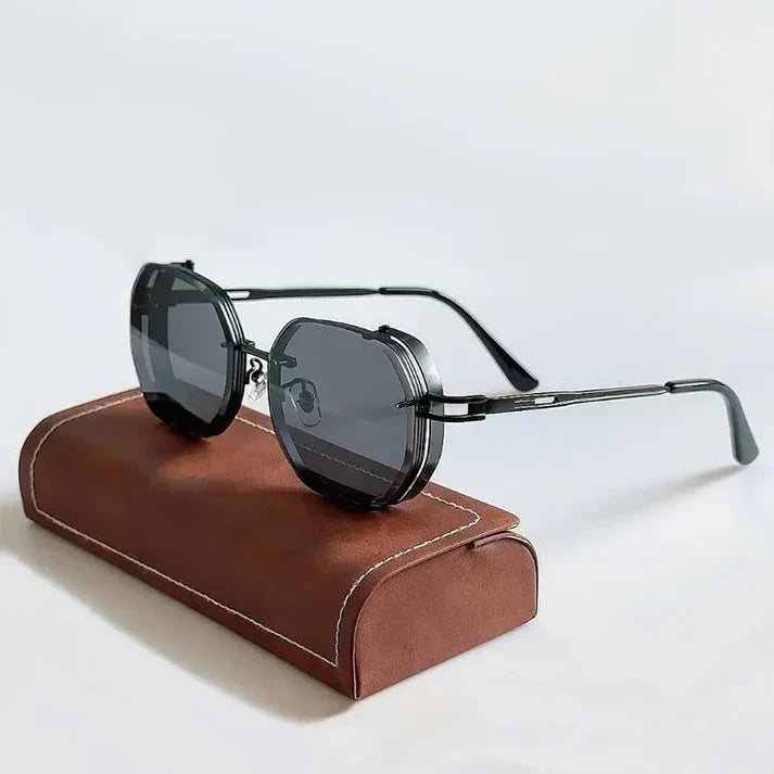 Hexagon Steampunk Men's Sunglasses