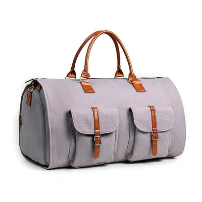 Elegant Leather Waterproof Travel Duffel