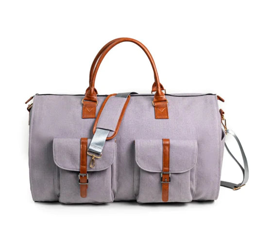Elegant Leather Waterproof Travel Duffel