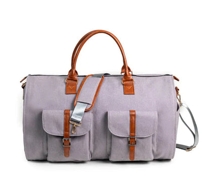 Elegant Leather Waterproof Travel Duffel