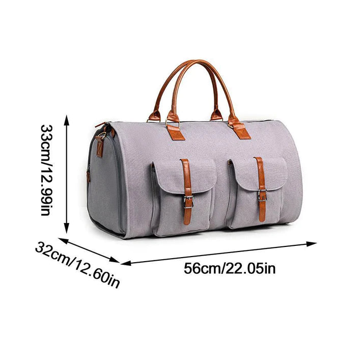 Elegant Leather Waterproof Travel Duffel