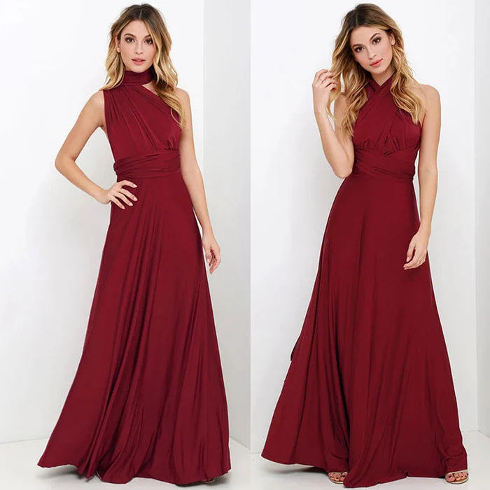 Convertible Wrap Maxi Dress Women