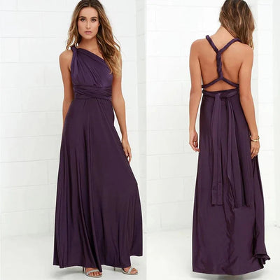 Convertible Wrap Maxi Dress Women