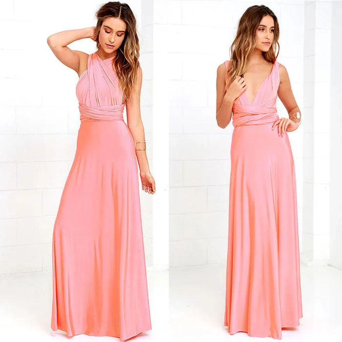 Convertible Wrap Maxi Dress Women