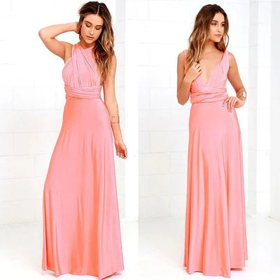 Convertible Wrap Maxi Dress Women