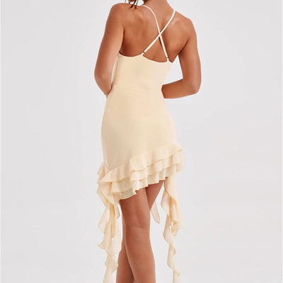 Floral Ruffle Women's Mini Dress