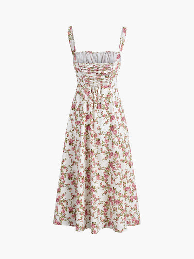 Floral Slit Women's Summer Dress