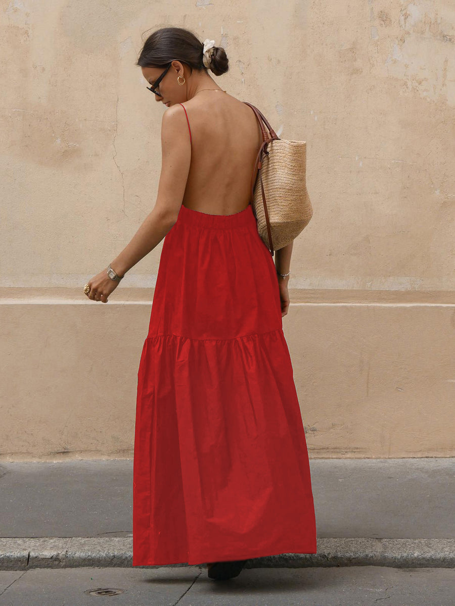 Backless Summer Women's Maxi Dress