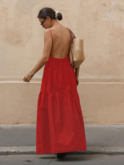 Backless Summer Women's Maxi Dress