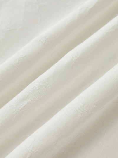 Ruffle Hem Women's White Dress