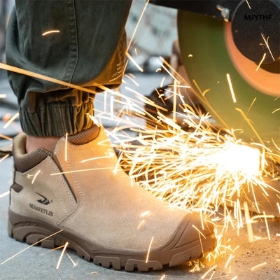 Aussietactix hard-wearing, elasticated work shoes with a non-slip sole and flexible design.