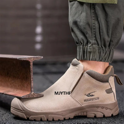 Aussietactix hard-wearing, elasticated work shoes with a non-slip sole and flexible design.
