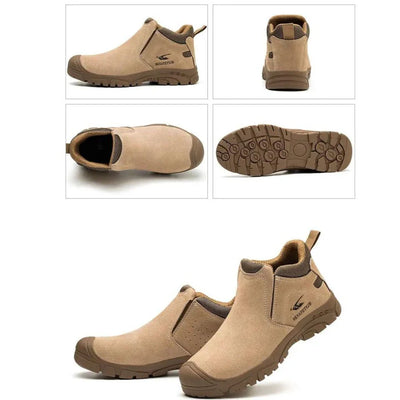 Aussietactix hard-wearing, elasticated work shoes with a non-slip sole and flexible design.
