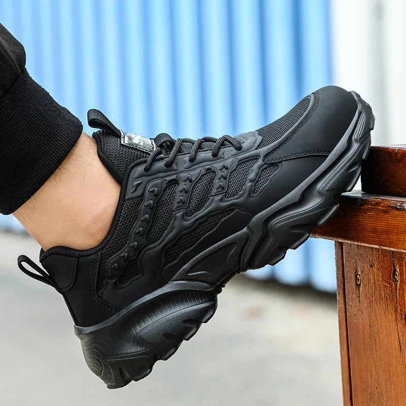 Lightweight Aussietactix safety sports shoes with non-slip soles and breathable material.