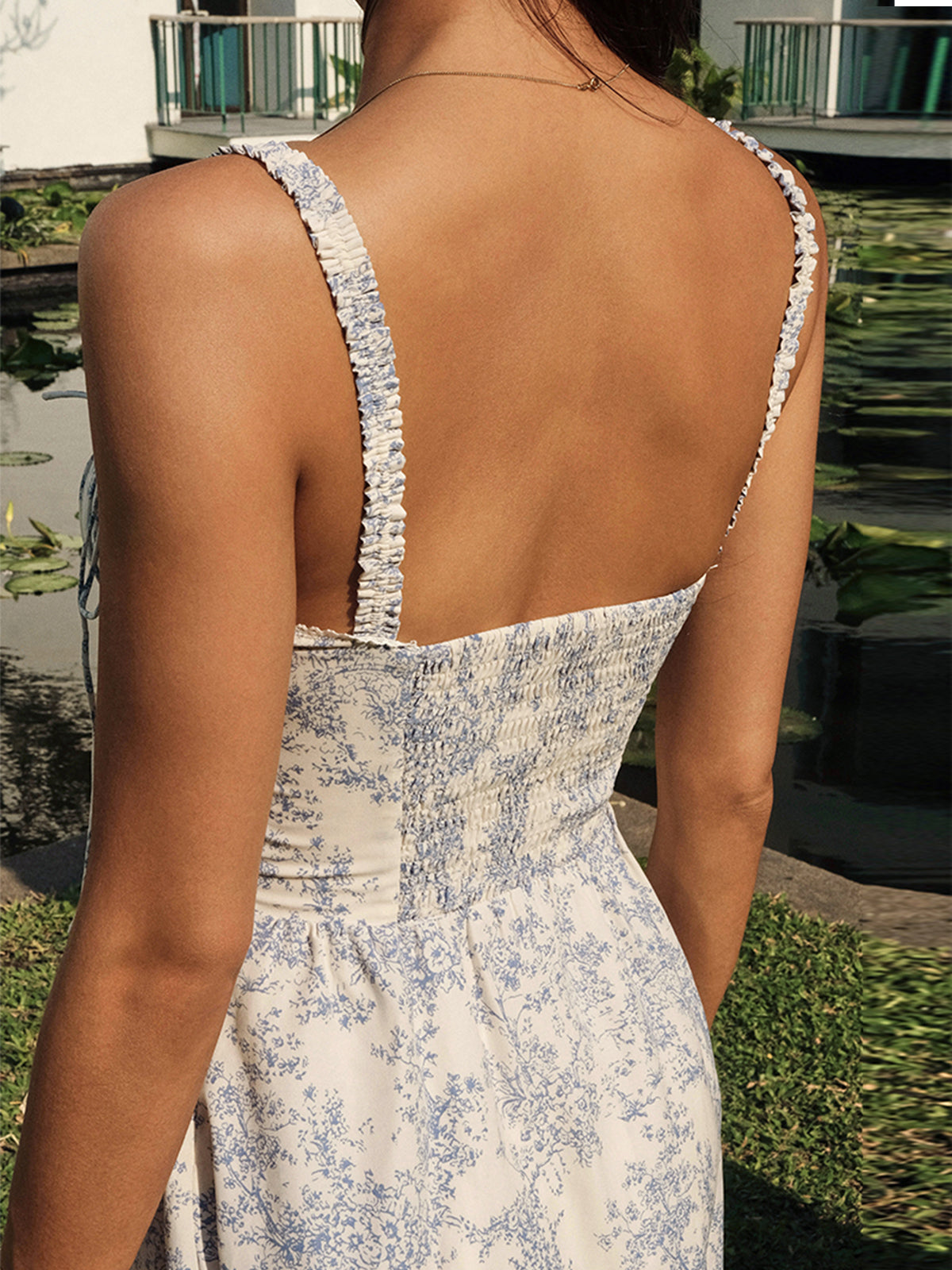 Floral Corset Women's Midi Dress