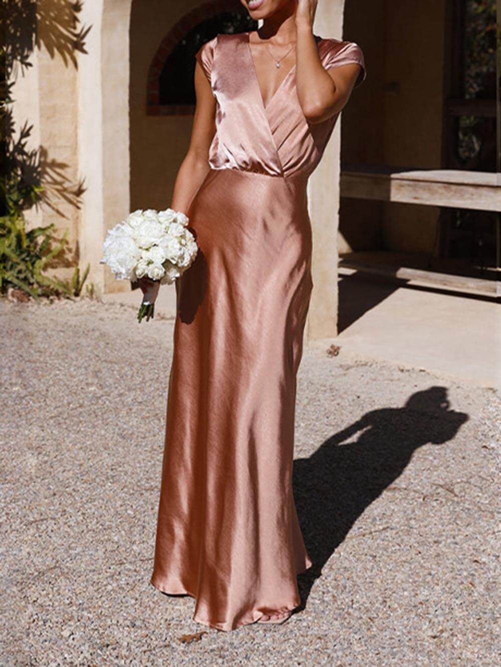 Satin Wedding Guess Dress Women