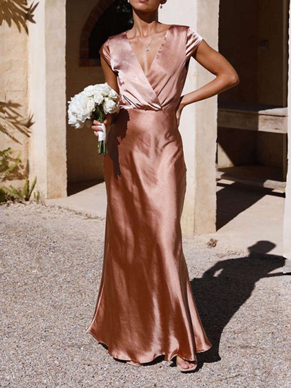 Satin Wedding Guess Dress Women