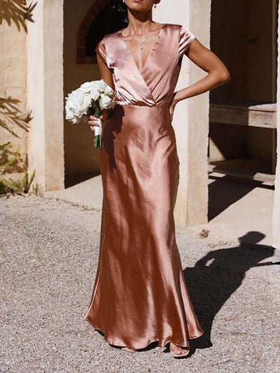 Satin Wedding Guess Dress Women