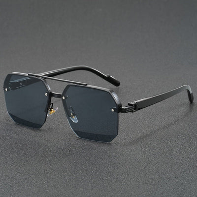Semi-Rimless Fashion Sunglasses Men