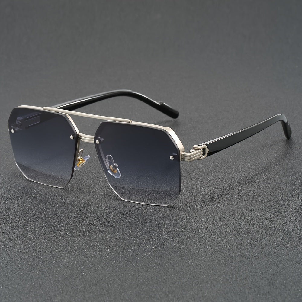 Semi-Rimless Fashion Sunglasses Men