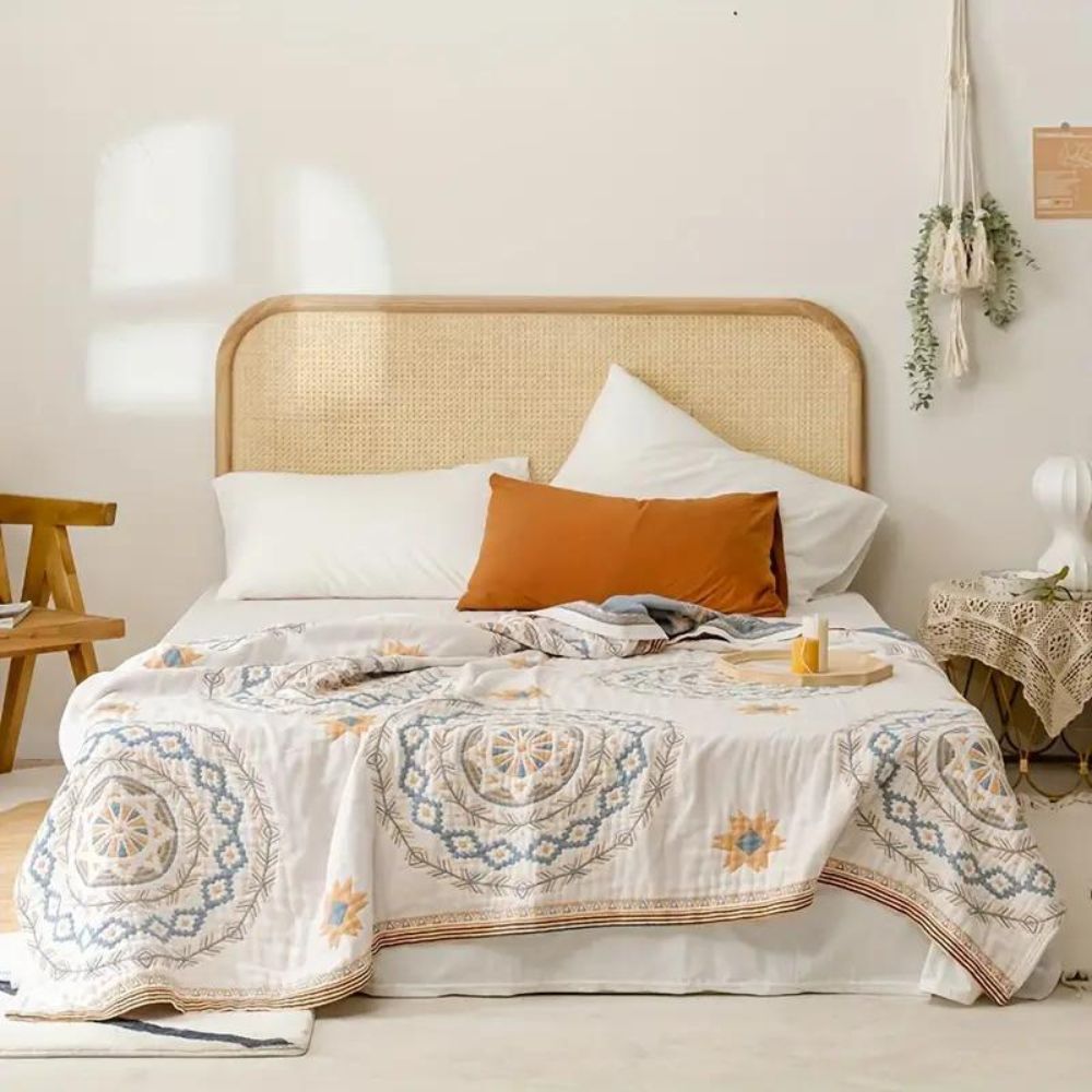 Mandala Cotton Throw Blanket