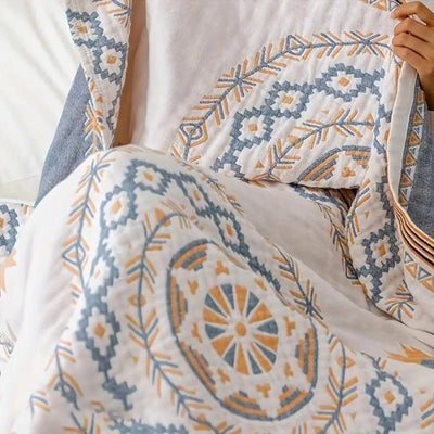 Mandala Cotton Throw Blanket