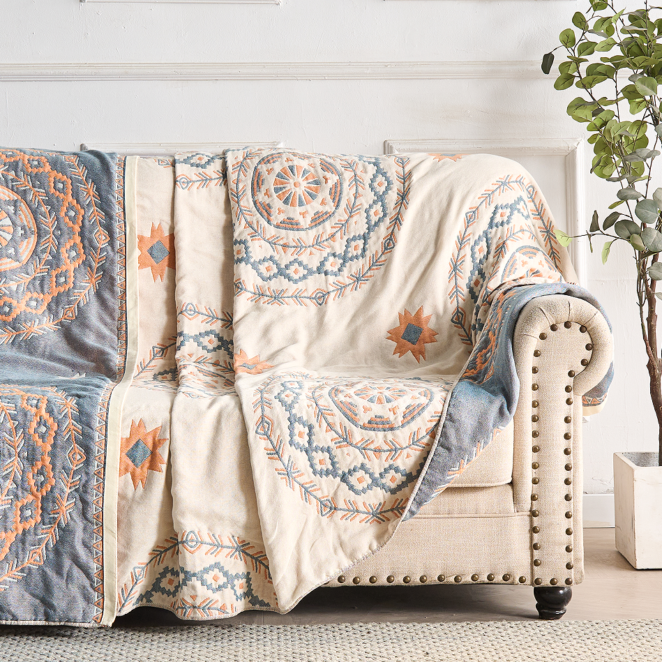 Mandala Cotton Throw Blanket