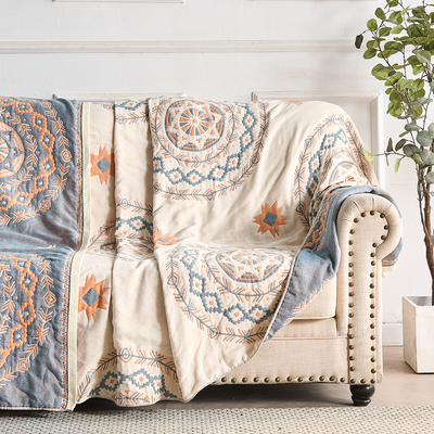 Mandala Cotton Throw Blanket