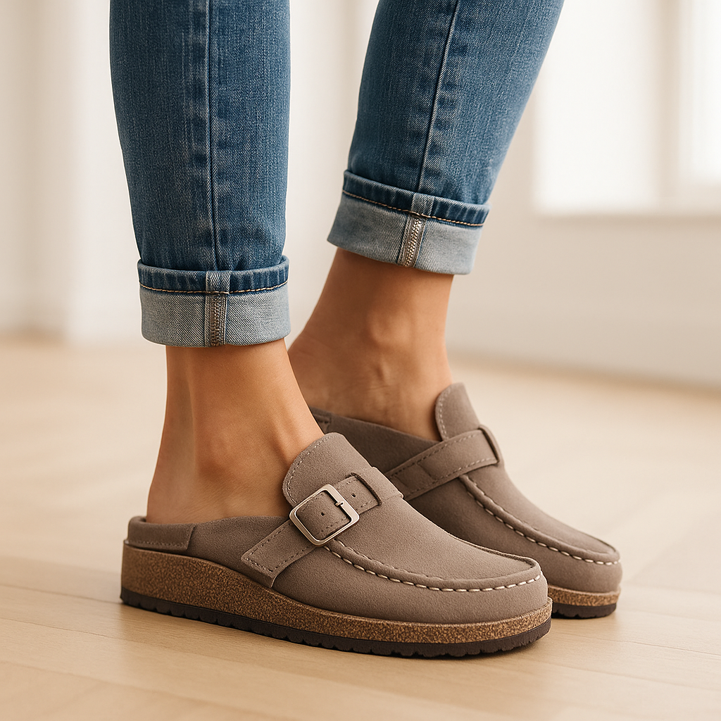 Slip-On Suede Orthopaedic Sandals Women