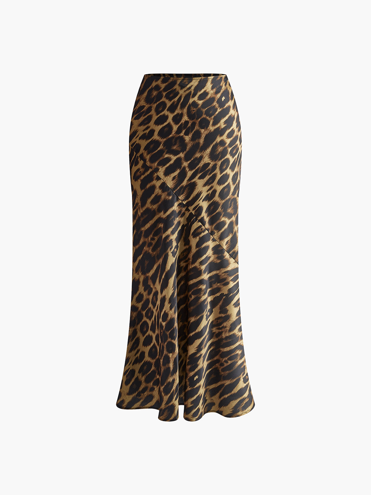 Leopard Print Women's Maxi Skirt