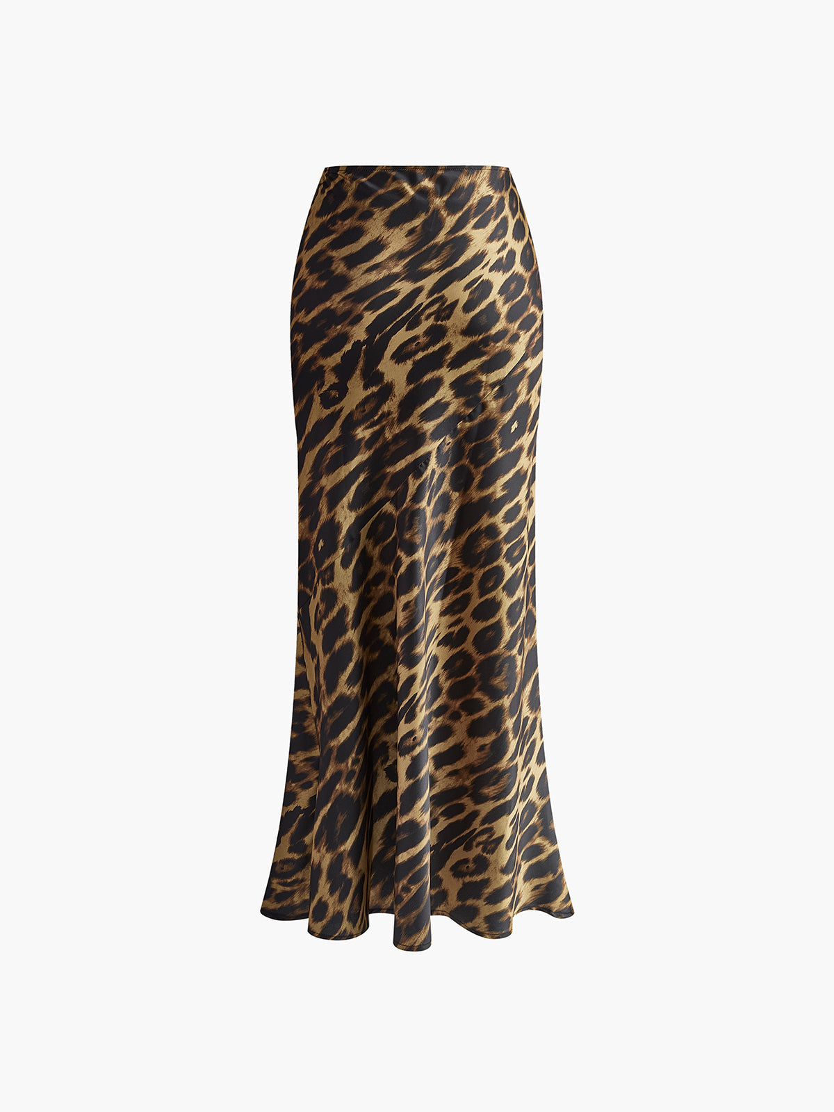 Leopard Print Women's Maxi Skirt
