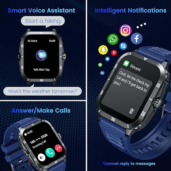 Waterproof Bluetooth Men's Smartwatch