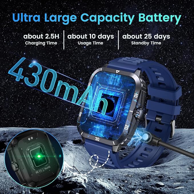 Waterproof Bluetooth Men's Smartwatch