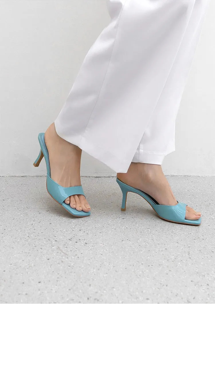 Stylish Open Mules with Heel