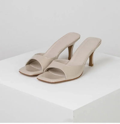 Stylish Open Mules with Heel