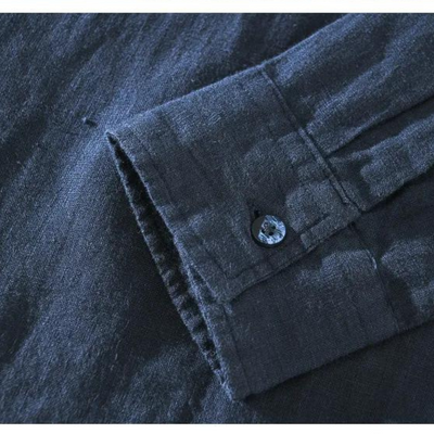 Relaxed Linen Popover Shirt Style