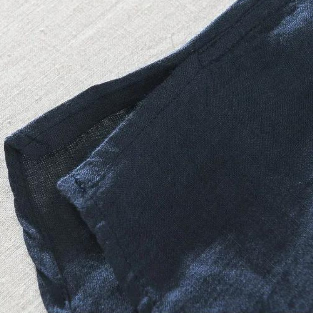 Relaxed Linen Popover Shirt Style