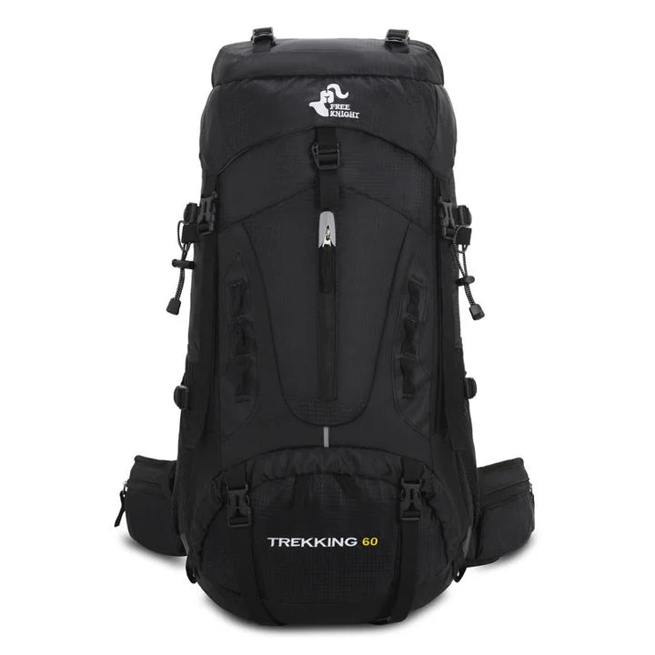 Aussietactix 60L robust hiking rucksack with adjustable straps and water-repellent design.