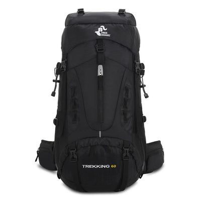 Aussietactix 60L robust hiking rucksack with adjustable straps and water-repellent design.